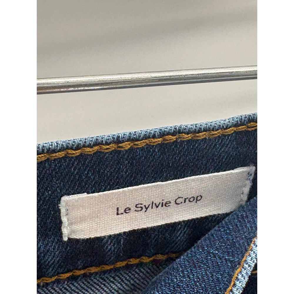 Frame Jeans Le Sylvie Crop Women‎ Size 28 Blue High Rise Distressed - Picture 6 of 11